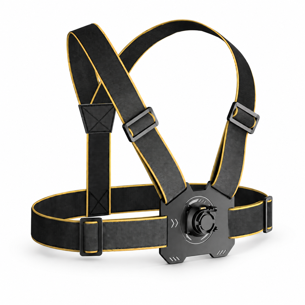 Action Camera Magnetic Chest Harness - single product on white background