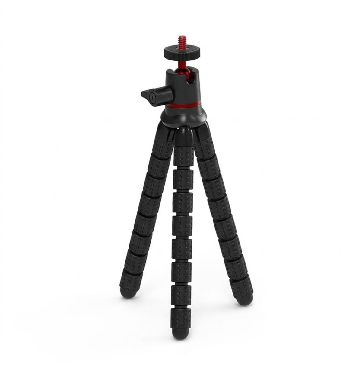 Camera Flexible Mini Tripod - Complete product on white