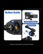 BARUNOR dual-backpack EN 20261020 02: Button guide showing portrait and landscape camera positioning and the detachable camera adapter | BARUNOR detail 4:5 20261022