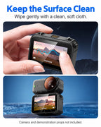Keep the Surface Clean. Wipe gently with a clean, soft cloth.. Nano accessory detail; camera not included. [FLW-media-S003-aea147eb]