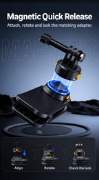 BARUNOR dual-backpack EN 20261020 01: Magnetic quick-release connection, alignment and lock checks for the dual-sided backpack clip