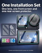 One Installation Set. One lens, one front-screen and one rear-screen protector.. Camera and demonstration props not included. [FLW-media-S009-3ecd53ce]