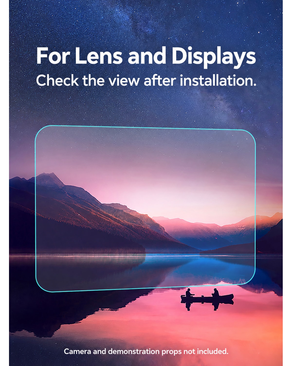 For Lens and Displays. Check the view after installation.. Camera and demonstration props not included. [FLW-media-S021-07f99b47]
