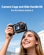 Cage and side handle used for handheld filming; camera not included. [FLW-media-S033-b9c2de5a]