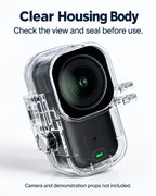 Clear Housing Body. Check the view and seal before use.. Nano accessory detail; camera not included. [FLW-media-S055-0a5e34d6]