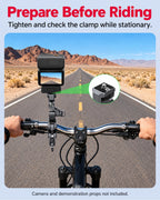 Prepare Before Riding. Tighten and check the clamp while stationary.. Camera and demonstration props not included. [FLW-media-S093-f9a984ad]