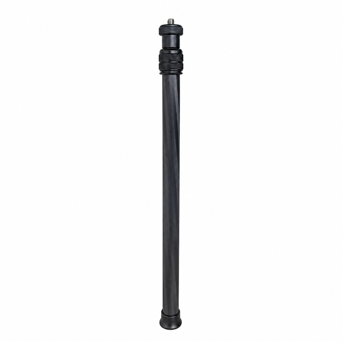 Carbon Fiber Camera Extension Pole - FLW153 - complete black pole on white background