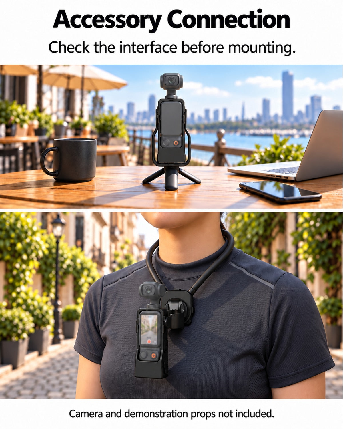 Accessory Connection. Check the interface before mounting.. Camera and demonstration props not included. [FLW-media-S123-e65955a2]