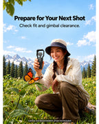 Prepare for Your Next Shot. Check fit and gimbal clearance.. Camera and demonstration props not included. [FLW-media-S126-42484a1b]