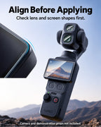Align Before Applying. Check lens and screen shapes first.. Camera and demonstration props not included. [FLW-media-S136-ac987d47]