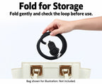 BARUNOR neck EN 20261020 10: Fold for Storage; Fold gently and check the loop before use.; Bag shown for illustration. Not included.