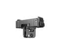 BARUNOR Chidian DJI hero: Complete titanium-gray rotating adapter on pure white