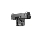 BARUNOR Chidian DJI hero: Complete titanium-gray rotating adapter on pure white