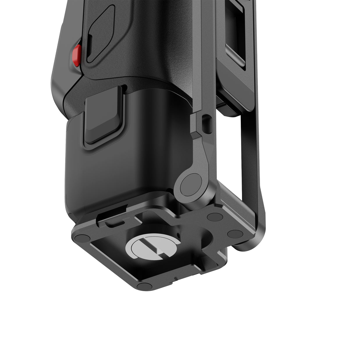 BARUNOR Chidian Folding LUNA screw-detail: Bottom screw and hinge detail installed on a demonstration camera; camera not included