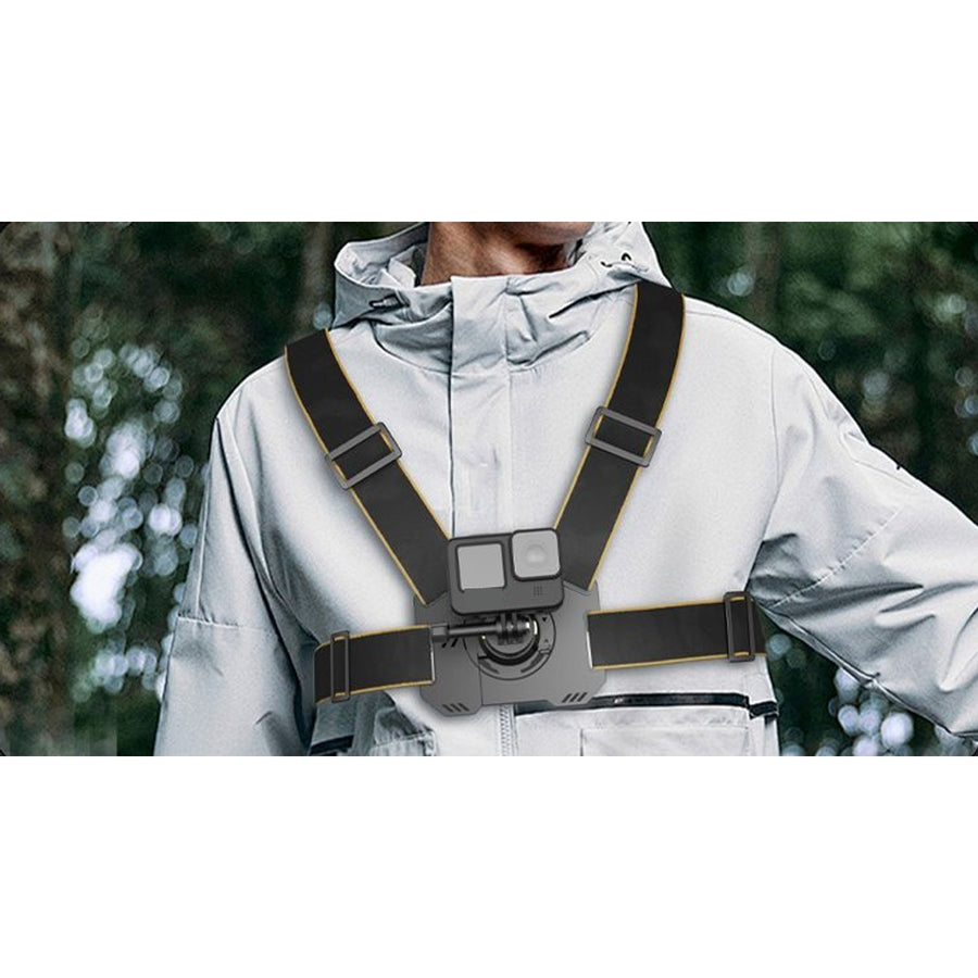 Magnetic Quick-Release Chest Harness - worn (text-free gallery 2)